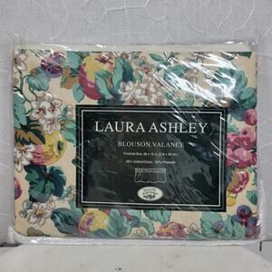 Vintage Laura Ashley Rubens Floral Blouson Valance 86x15 New in Package